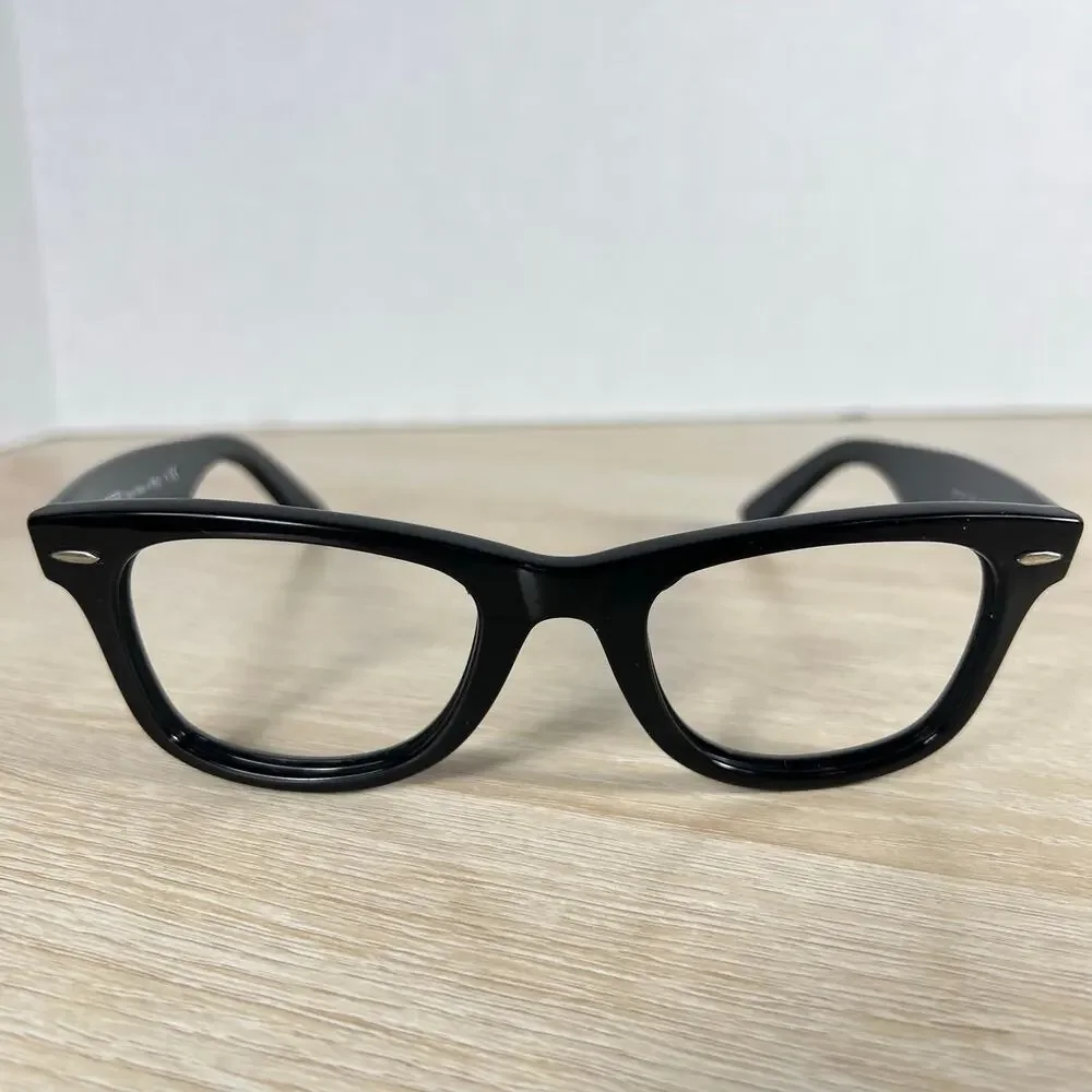 Ray-Ban RB2140 901 Wayfarer Sunglasses Polished Black FRAMES ONLY 50-22 Italy